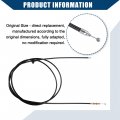 Hihaha No 20490444 Hood Release Cable For Volvo Vnl 2004-2018 Vnm Control Durable Plastic 1 Pcs Black