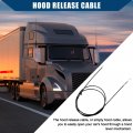 Hihaha No 20490444 Hood Release Cable For Volvo Vnl 2004-2018 Vnm Control Durable Plastic 1 Pcs Black