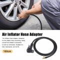 Flexible 150cm 59 1 Tire Valve Connect Pipe Air Inflator Extension Rubber Hose Vent Deflated Style For Car Motorbike Metal