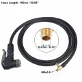 Flexible 150cm 59 1 Tire Valve Connect Pipe Air Inflator Extension Rubber Hose Vent Deflated Style For Car Motorbike Metal