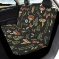 Fuibeng Mushroom Car Seat Covers Full Set For Women 12pcs Daisy Dragonfly Mushrooms Steering Wheel Seat Belt Coasters Chapstick