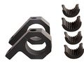 House Tuning-4pcs 1 25 32mm Tube Clamp Mount Kit 1-1 Bull Bar Brackets For Motorcycle Atv Utv Trucks Boat Fog Light Pack Of 4 