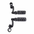 Xkh- Universal 1 25 Mount Bracket Black Dominator Cnc Footpeg Footstep Kit Compatible With Any Motorcycle Japanese Sportbike