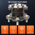 1pc 512202 Rear Wheel Bearing And Hub Assembly Fit For 5-lug W O Abs 2002 2003 2004 2005 2006 2007 2008 Altima Maxima