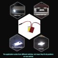 Grandviewtm 10pcs White Cob 18smd Led Panel Dome Festoon Car Interior Reading Light Lamp T10 Adapter Ba9s Dc12v 26mmx16mm