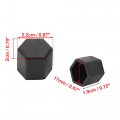 Uxcell 20pcs Black 17mm Car Wheel Nut Lug Hub Covers Bolt Cap Dust Cover Protector Silicone Universal Replacement