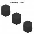 Uxcell 20pcs Black 17mm Car Wheel Nut Lug Hub Covers Bolt Cap Dust Cover Protector Silicone Universal Replacement
