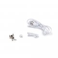 Hardware Kit For In-0210 Series White Hk-0210-wh With End To Connector And Power Cord 