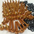 Httmt Mt215-017b- Complete Fairing Bolts Screws Fasteners Kit Compatible With Yzf R1 R6 F6r Fz1 Fz8 Gold