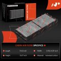 A-premium 2-pc Cabin Air Filter With Activated Carbon Compatible Mazda 2 2011-2018 L4 1 5l Replace D65161j6x