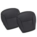 Front Driver And Passenger Bottom Replacement Perforated Seat Covers Black Microfiber Leather For Lexus Es300 Es330 2002 2003 
