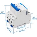 Baomain Mini Circuit Breaker Nxb-63 D63 Ac 400v 63amp 3 Pole Din Rail Mounting Work For Motor Protection And Air Compressor