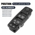 X Autohaux 04602533af Front Left Driver Side Car Power Window Switch For Dodge Grand Caravan Chrysler Town Country 2008-2011
