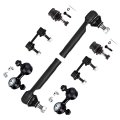 8 Piece Suspension Kit For Subaru Forester 2003 2008 And Impreza 2004 2007 Front Lower Ball Joint Outer Tie Rod End Rear Sway 