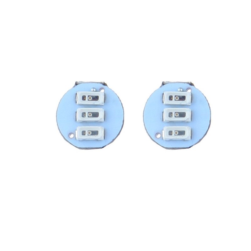 20 Pack White Mini Led Bulbs 4 7mm For Gm Gmc Instrument Cluster Speedometer Backlight T5 Wedge Base Dashboard Indicator Light