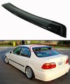 Cuztom Tuning Jdm Smoke Tinted Rear Window Roof Visor Spoiler Deflector For 1996-2000 Honda Civic 4 Door Sedan 