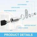 Uxcell 3 Set Rv Cabinet Locks 1-1 8 With Keys Universal For Car Travel Trailer Compartment Door Toolbox Storagebox Replacement