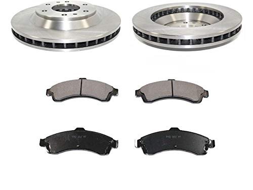 Front Ceramic Brake Pad And Rotor Kit For 2002-2005 Chevy Trailblazer