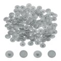 Screw Caps 158pcs 12mm Plastic Self-tapping Cap Covers Decorative Cover Hole Plug For Diameter 7-8mm Flat Phillips Light Gray 