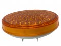 4 In Round Led Recessed Amber Strobe Light 24 Dot Sae Approved Waterproof High Powered Warning Lights For Towing Trucks And 