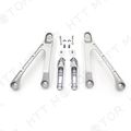 Silver Polished Rear Passenger Foot Pegs Bracket For Cbr1000rr 2008 2009 2010 Aluminum Alloy Footrest Assembly Kit 