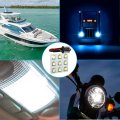 2 Pack Ba15s Bayonet Base White Led Bulbs 6000k 9 Smd Panel Dome Light For Rv Car Truck Boat Replaces 93 1141 1156 1073 1093 