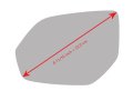Heated Flat Mirror Glass With Back Plate For 2018 To 2026 Volkswagen Atlas And Cross Sport Driver Side Left Lh 8 11 16 In
