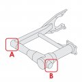 Caltric Swingarm Complete Kit Compatible With Honda Rancher 400 Trfa Trx400fga Gpscape 2004 400 Trx400fa 2005-200swingarm