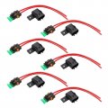6 Pcs Fuse Holder 12v With Cover 30 Amps Weatherproof Blade Style Ato Atc For Automotive Marine 