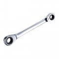 Uxcell Double Box End Ratcheting Wrench 8mm X 10mm Metric 72 Teeth 12 Point Ratchet Spanner Tools Cr-v