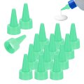 40 Pcs Snip Tip Applicator 0 94 Extra Tips Caps For Glue Replacement Plastic Adhesive Nozzle And Precision Bottle Tubes 