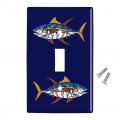 Tuna Fish Design Plastic Wall Decor Toggle Light Switch Plate Cover