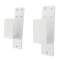 Door Brackets Carbon Steel Bar Holder 2 Pack For 2x4 Boards 4mm Thick Easy Installation U Bracket Garage Barn Basement Shed 