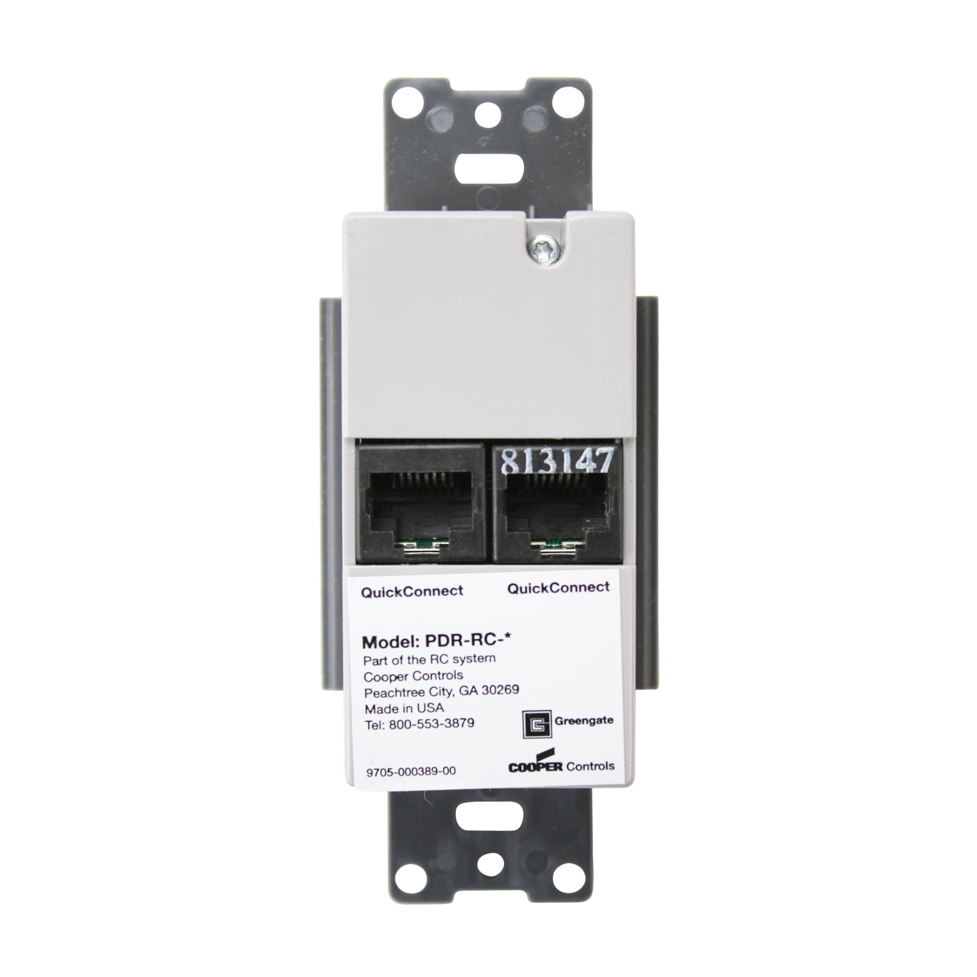 Cooper Greengate Rc3tlbt07w Preengraved Room Controller Wallstation