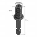 Uxcell 3 8 -24unf Drill Chuck Adapter Keyless Hex Shank For Impact Driver