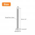 Uxcell M5-0 8 X 50mm 30pcs Flat Round Head Screws 304 Stainless Steel Phillips Drive Machine Hardware Fastener For Furniture