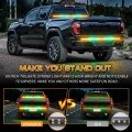 60 In Tailgate Strobe Light Strip 360 Led Rear Flashing Warning Lights For Tow Plow Trucks Construction Vehicles Pickup Xr-663