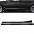 Eparts Painted Black Universal Lower Side Skirt Protection Extension Rocker Splitter Diffuser Body Kit 6 Pieces 86 X 4 