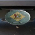 Rustic Delaware State Flag Distressed Usa Oval Tow Trailer Hitch Cover Plug Insert