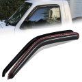 Auto Dynasty 2pcs Carbon Fiber Pattern Window Visors For 1993-2009 Ford Ranger Mazda B2300 B2500 B3000 Tape-on Front Deflectors 