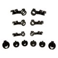 Linkage Clip Assortment For Front Position Black Sheet Metal 12 Pieces Part 41017 Alx-pau-mm-41017-cl360a50 