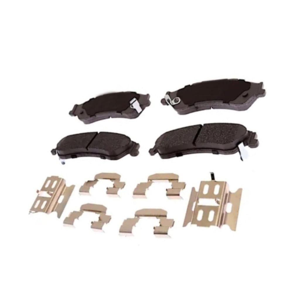 Rear Disc Brake Pad Set For Chevy S10 1997 To 2004 Ceramic Friction Composition Bonded Slotted Steel Backing Included Clips Olx