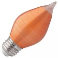 Satco 4 38 Inch 4w C15 Led Medium Base Replacement Lamp-2100 Color Temperature-spun Amber Finish
