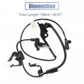 Uxcell Front Left Abs Wheel Speed Sensor No 89543-48040 For Toyota Highlander 2008-2013
