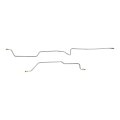Rear Axle Brake Lines For 1997 To 2006 Jeep Wrangler Tj Non Abs 3 16 In Stainless Steel 2pc Sjpb97r1 