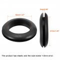 Uxcell Wire Protector Oil Resistant Armature Rubber Grommet 35mm Inner Dia 15pcs Black