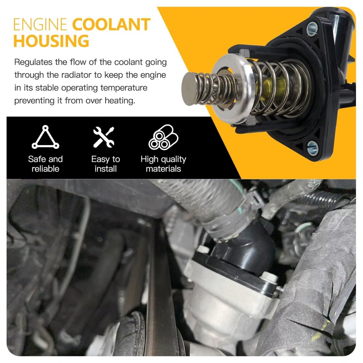 15-11125 12674639 Engine Coolant Thermostat Housing Assembly Fits For Chevy Tahoe 2015-2020