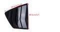 Cicitree 1pair Side Window Louver Shutter Covers Trims Compatible For Honda Accord 2008-2013