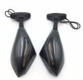 Xkh- Replacement Of Motorcycle Blue Led Turn Signal Mirror Carbon Fiber Smoke For Fzr Yzf Fz1 Fazer Fjr1300 Ninja Zx10r Zx 12r
