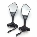 Xkh- Replacement Of Motorcycle Blue Led Turn Signal Mirror Carbon Fiber Smoke For Fzr Yzf Fz1 Fazer Fjr1300 Ninja Zx10r Zx 12r